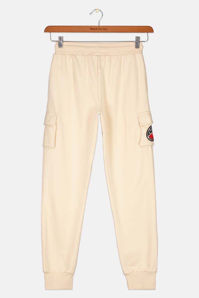 Ellesse سروال رياضي للأطفال الأولاد، بيج - Image 2