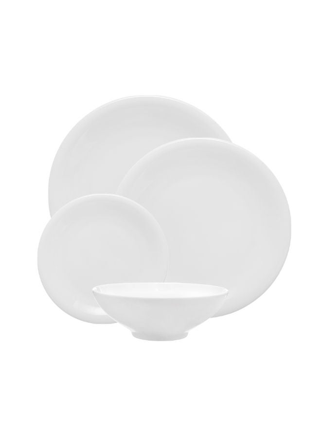 Royal Porcelain Royal Porcelain Dinner Set 24 Pieces Bone China - Flare White  - Image 1