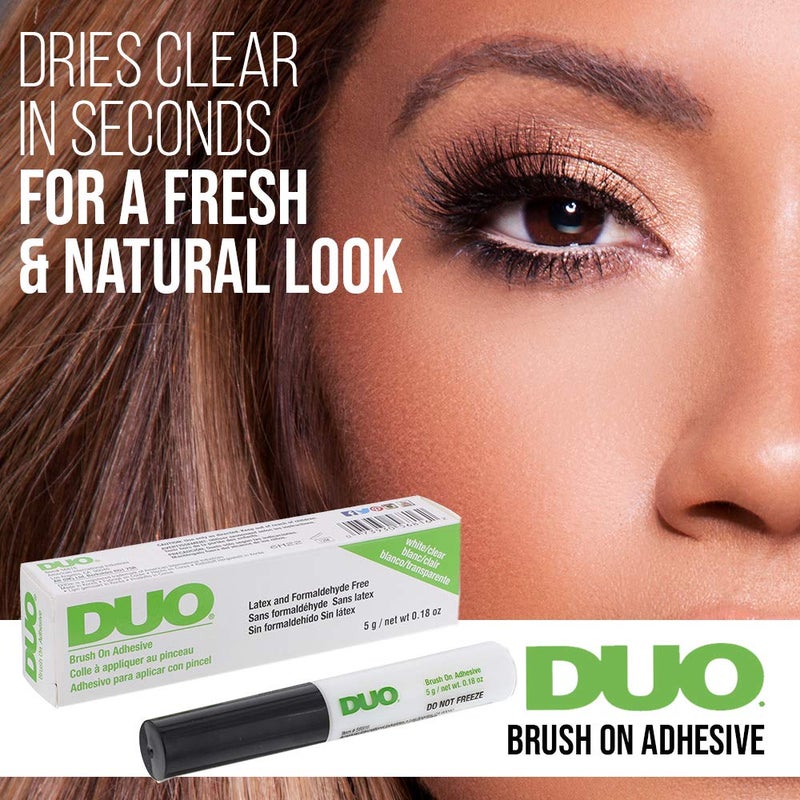 DUO Brush-on Strip Lash Adhesive, Clear, 0.18oz, 1-Pack - Image 2