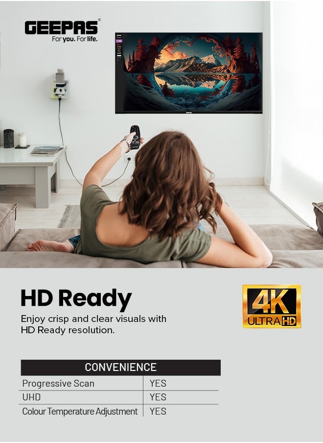 GEEPAS 100" Ultra HD QLED Smart Google TV | Advanced Search, Voice Remote, HDMI/USB, HQ Sound & AV Modes  - Image 5