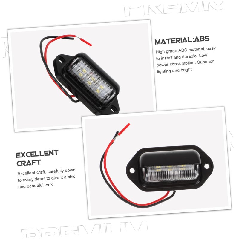 Universal License Plate Light Kit LED Tail Light For Trailer RV Truck Van 12 24V - Image 4