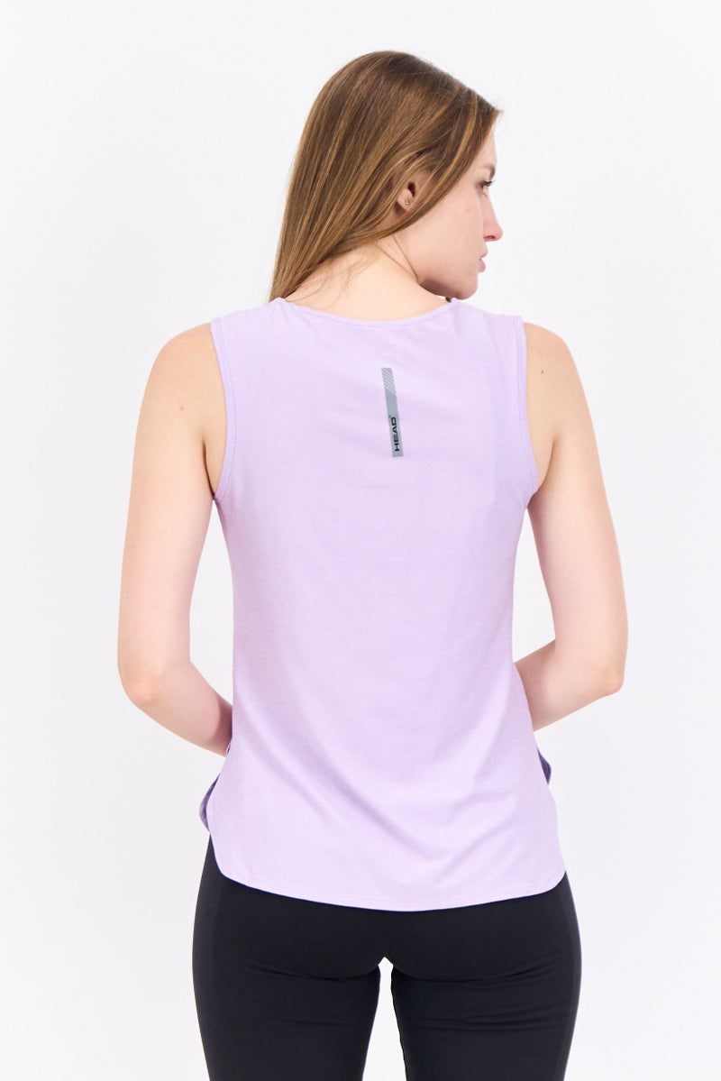 Women Sportswear Fit Sleeveless Training Tank Top, Lavender