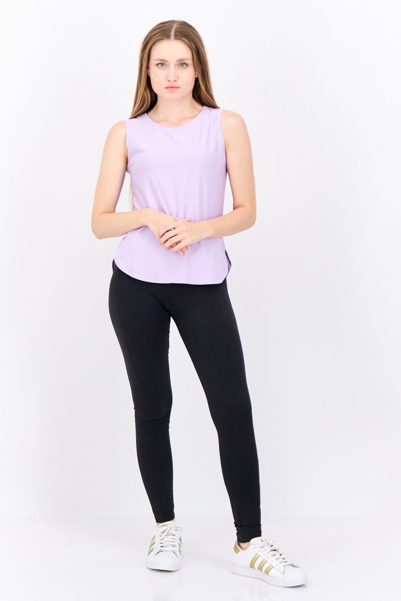 HEAD Women Sportswear Fit Sleeveless Training Tank Top, Lavender - Image 2