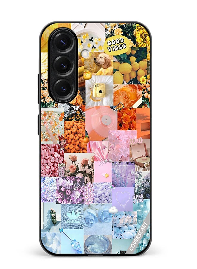 VR CREATIVE Protective Case Cover For Samsung Galaxy S25 Plus Good Vibes Photo Colleges Design Multicolour