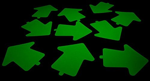 DirectGlow LLC Glow in The Dark 3 inch Vinyl Arrow Stickers- 25 Pack - Image 2