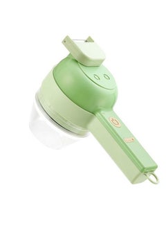 Multifunctional Handheld Electric Vegetable Slicer 4 In 1 Fruit Carrot Potato Chopper Cutting Machine USB Charging Potato Masher