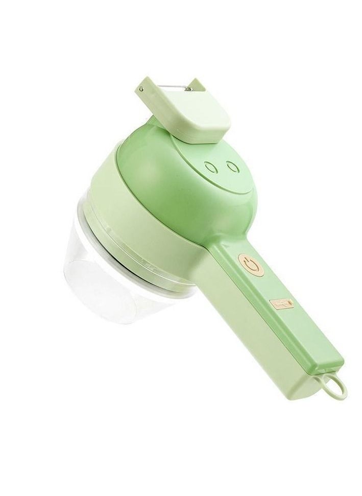 Generic - Multifunctional Handheld Electric Vegetable Slicer 4 In 1 Fruit Carrot Potato Chopper Cutting Machine USB Charging Potato Masher - Image 1