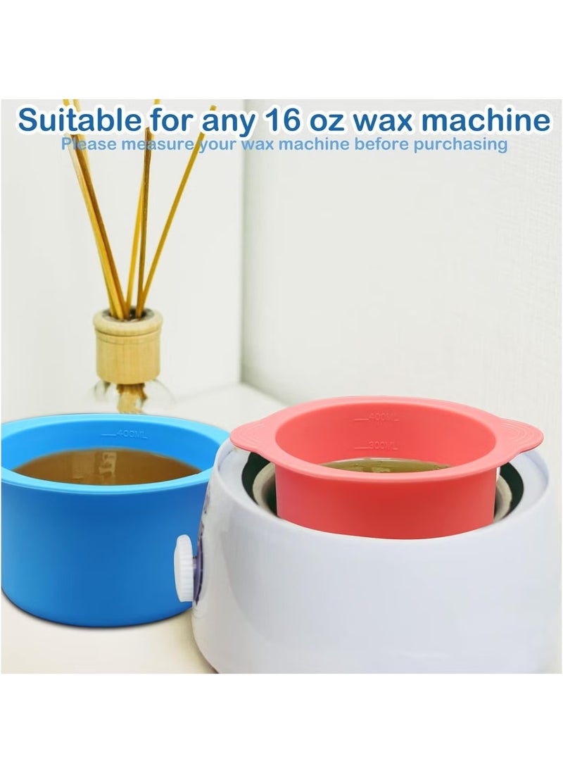 Ailily 2 Pcs Silicone Non-Stick Wax Melt Warmer Liner，Wax Warmer Machine Reuse Wax Melt Warmer Wax Pot Replacement for Hair Removal - Image 4