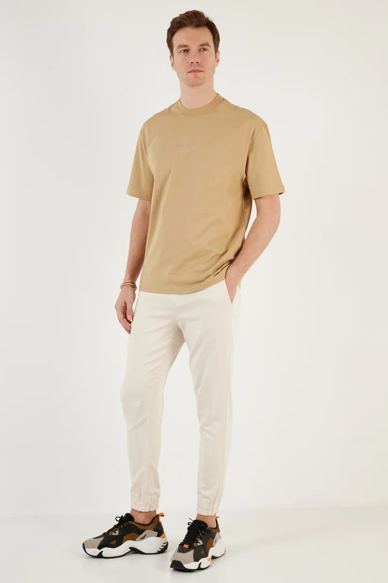 بوراتي Cotton Relaxed Fit Crew Neck T Shirt Men's T Shirt 5902702
