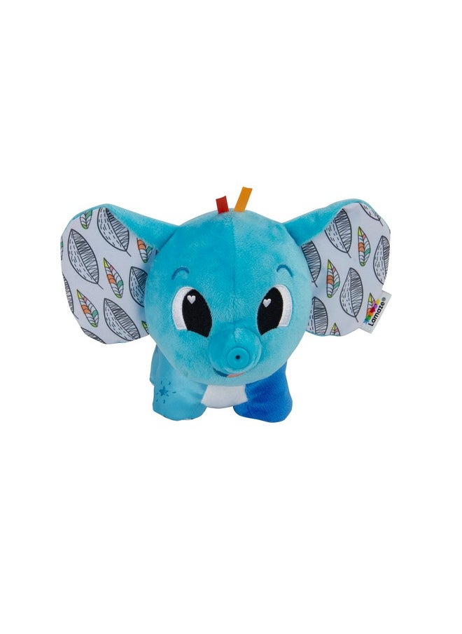 Lamaze - Puffaboo Elephant Baby Toy Soft Squeaky Elephant Toy With Crinkly Ears Interactive Baby Toys For Sensory Play Baby Sensory Toys Ages 3 Months And Up - Image 1