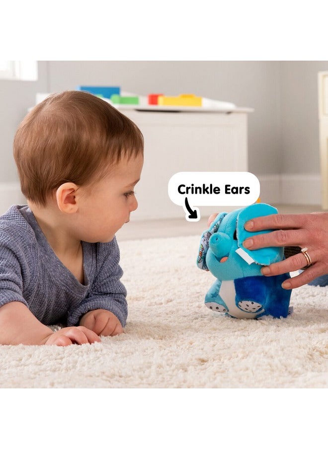 Lamaze - Puffaboo Elephant Baby Toy Soft Squeaky Elephant Toy With Crinkly Ears Interactive Baby Toys For Sensory Play Baby Sensory Toys Ages 3 Months And Up - Image 1
