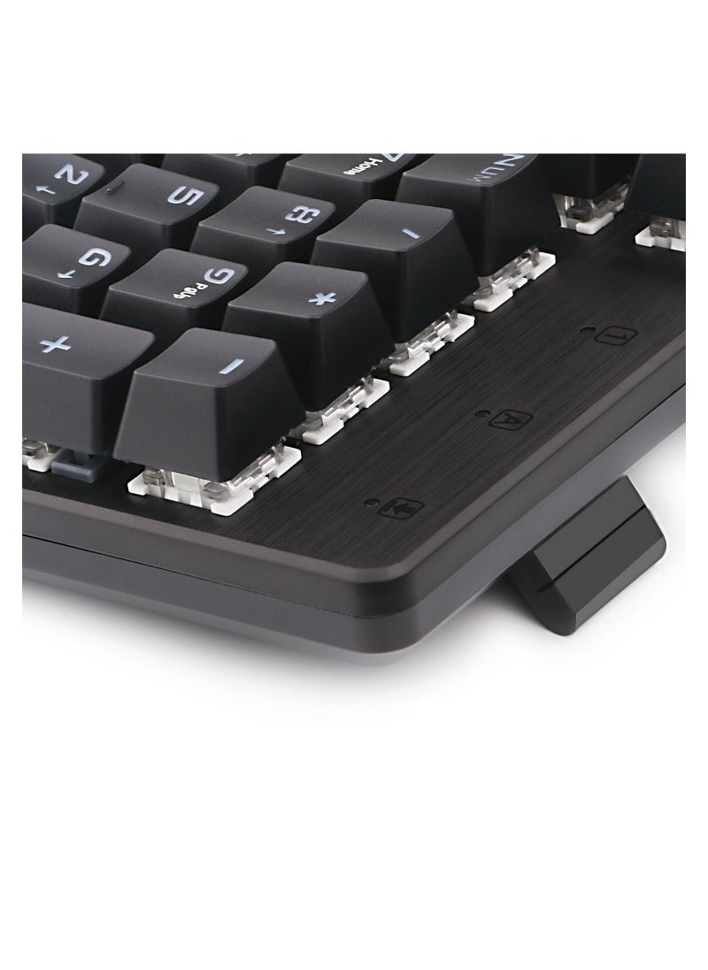 REDRAGON - Redragon K208 Mechanical Keyboard with Rainbow Backlight Conflict Free 104 Keys Wired USB Gaming Keyboard with Blue Switch - Image 1