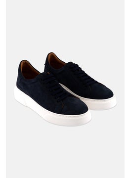 Algspar Men Lace Up Casual Shoes, Navy  - Image 1
