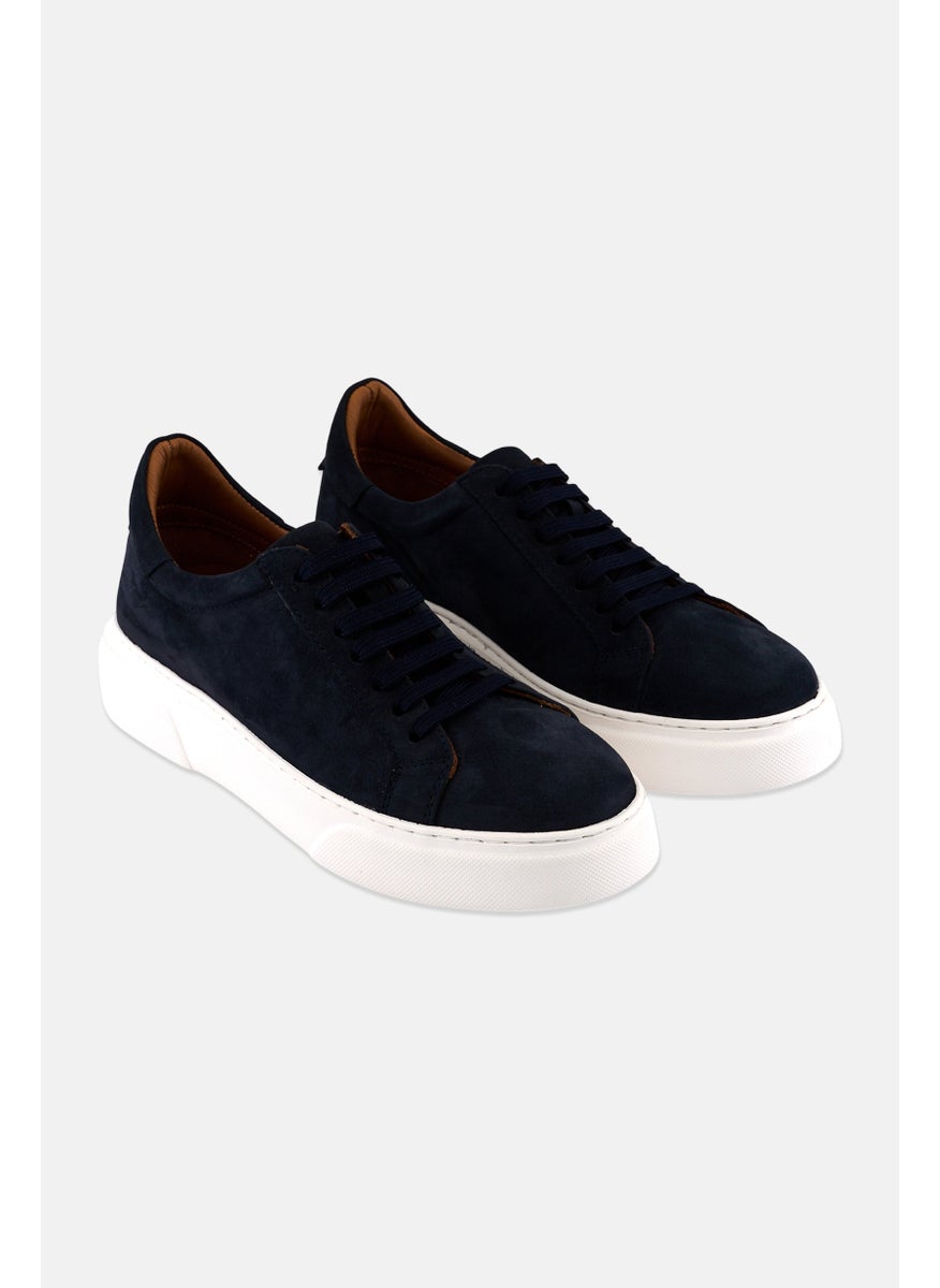 Algspar Men Lace Up Casual Shoes, Navy  - Image 1