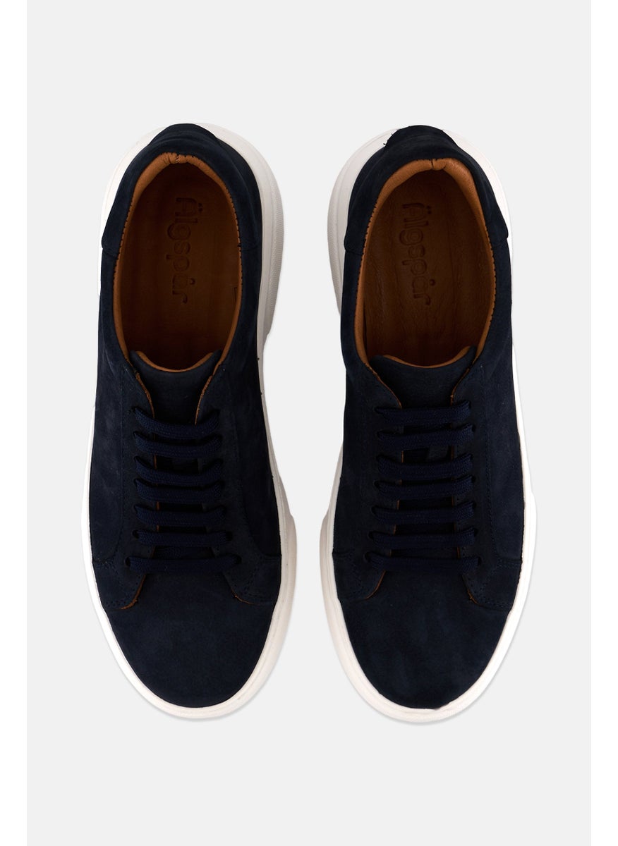 Algspar Men Lace Up Casual Shoes, Navy  - Image 3