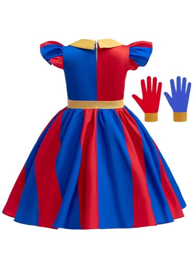 The Amazing Digital Circus Pomni cosplay character party Performance Costume Girl Children's Dress Gift for Fans - Image 3
