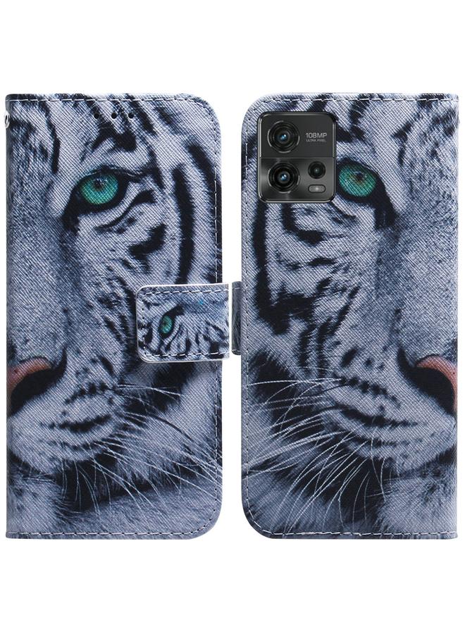 إيروريكس جراب هاتف موتورولا موتو جي 72 من الجلد بتصميم رسوم ملونة - Image 1