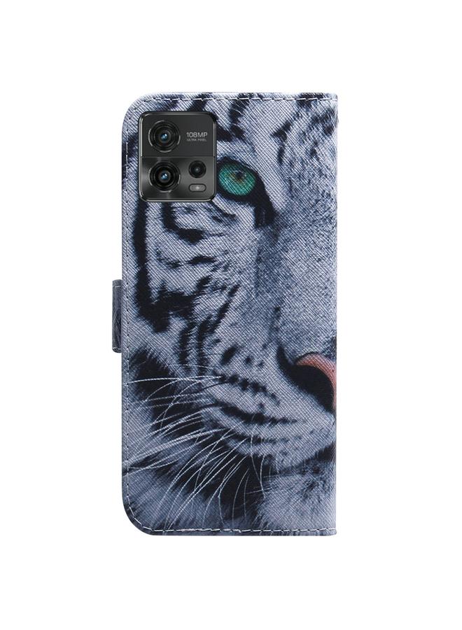 إيروريكس جراب هاتف موتورولا موتو جي 72 من الجلد بتصميم رسوم ملونة - Image 3