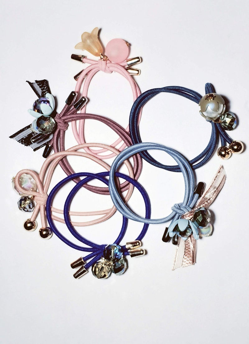 Drishti® Stylist Hair Rubber band For Girls, Women Pack of 10 of Multi colour - Image 2