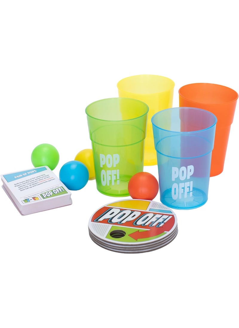 Goliath Goliath Pop Off Game  Unique Cups Launch Balls Into The Air  Includes 50 FastPaced Hilarious Challenges 24 Players Ages 8 and Up  - Image 3