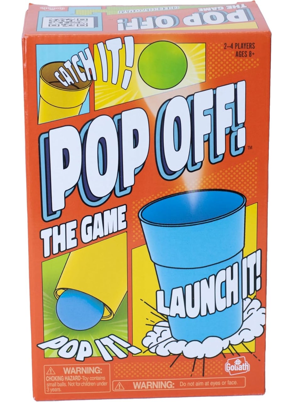 Goliath Goliath Pop Off Game  Unique Cups Launch Balls Into The Air  Includes 50 FastPaced Hilarious Challenges 24 Players Ages 8 and Up  - Image 1