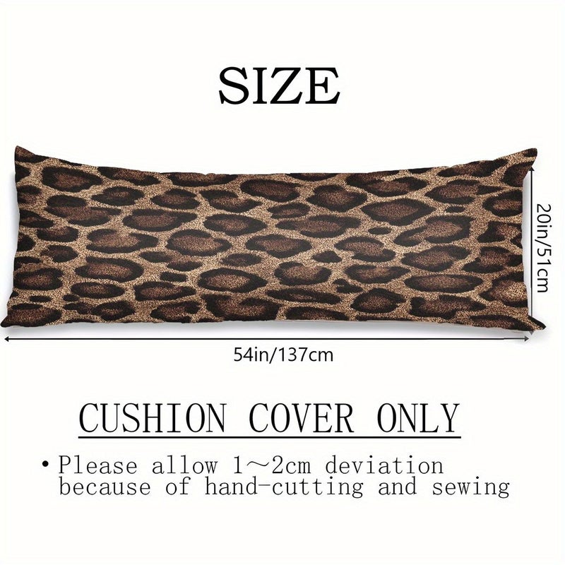 1pc Polychrome Leopard Print Long Body Pillowcase 20.08 x 53.94 Inches Suitable For Bedding Throw Pillows And Cushion Covers Home Decoration - Image 3