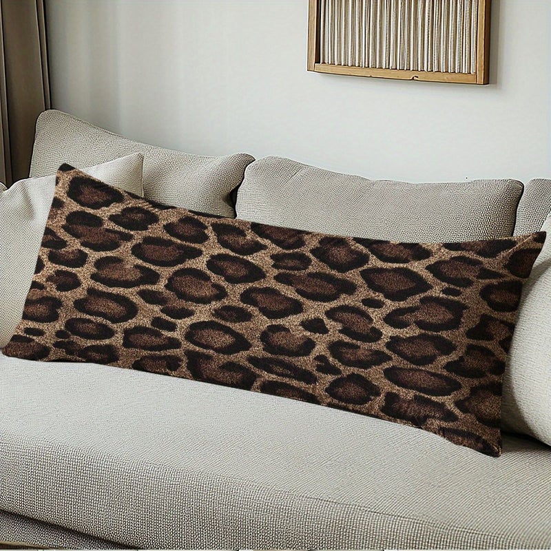 1pc Polychrome Leopard Print Long Body Pillowcase 20.08 x 53.94 Inches Suitable For Bedding Throw Pillows And Cushion Covers Home Decoration - Image 1