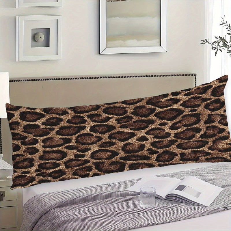 1pc Polychrome Leopard Print Long Body Pillowcase 20.08 x 53.94 Inches Suitable For Bedding Throw Pillows And Cushion Covers Home Decoration - Image 2