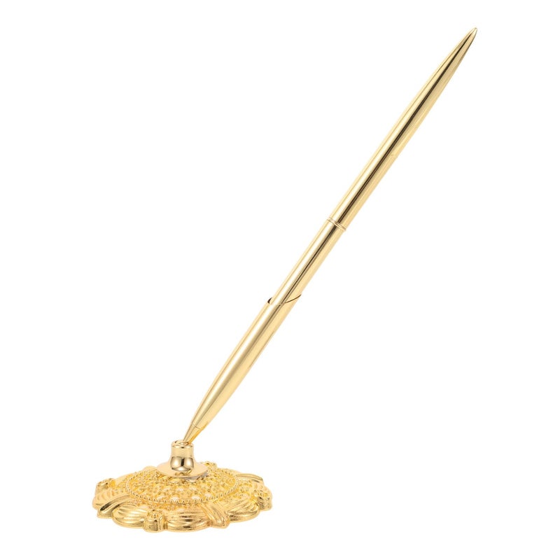 Metal Ballpoint Pen With Crystal Counter For Hotel Bank Office Use - Image 2