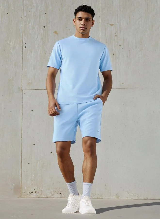 ADOT by Splash Waffle Textured Shorts with Pockets