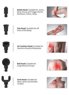 RENPHO Powerful Portable Massage Gun With Long Battery Life And 10 Min Auto-Off Protection - Black  - Image 3