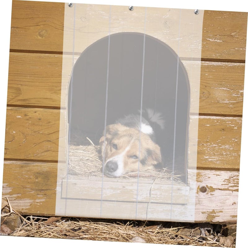 MAGICLULU Dog Door Replacement Flap PVC Vinyl Curtain Strips for Soft Weatherproof Barrier Easy Installation Thick Wide - Image 5