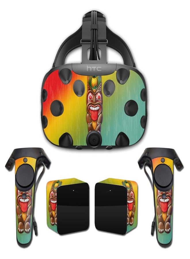 MIGHTY SKINS غلاف MightySkins متوافق مع HTC Vive تغطية كاملة - رجل تيكي | واقي، متين، وفريد من نوعه غلاف ملصق فينيل | سهل التطبيق، الإزالة، وتغيير الأنماط | مصنوع في الولايات المتحدة الأمريكية - Image 1