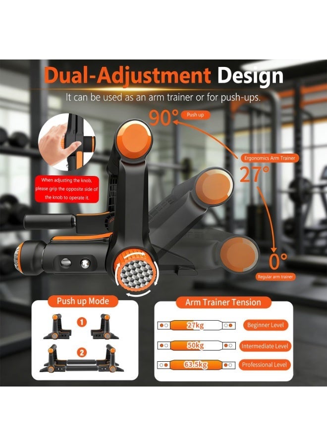 Bukela Push Up Bars, 3 in 1 Adjustable Twister Arm Trainer,Multi-Functional Parallettes Bars for Men, Chest Fitness Equipment, Push Up Stands Handle for Floor Workouts, Home Strength Training - Image 3
