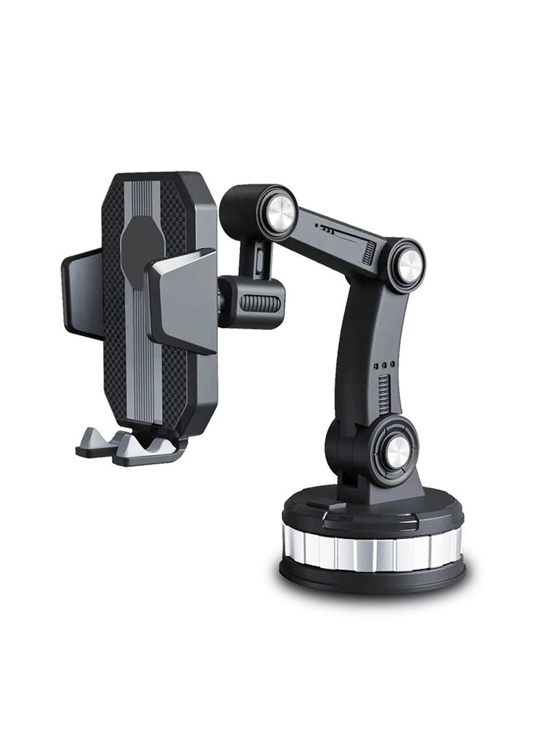 SYOSI Car Phone Holder Mount, 360° Rotatable Car Phone Holder with Suction Cup, Universal Strong Suction Cell Phone Holder Mount for Dashboard, Windshield, Window - Image 1