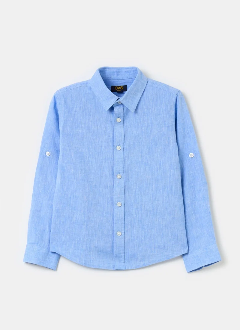 Ovs Linen And Cotton Shirt