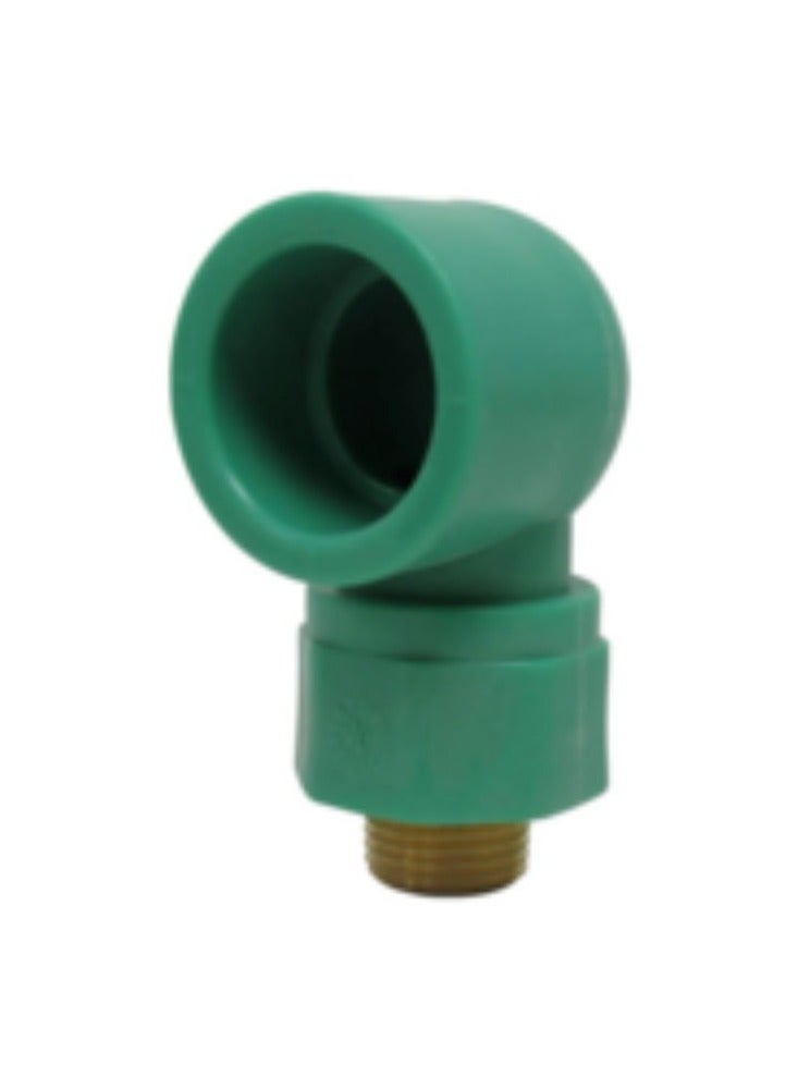 KNP KNP Male Elbow PPR Pipe Fitting (32MM X 3/4INCH) is designed to facilitate a 90-degree connection between a PPR pipe and a threaded fitting or device.  - Image 2