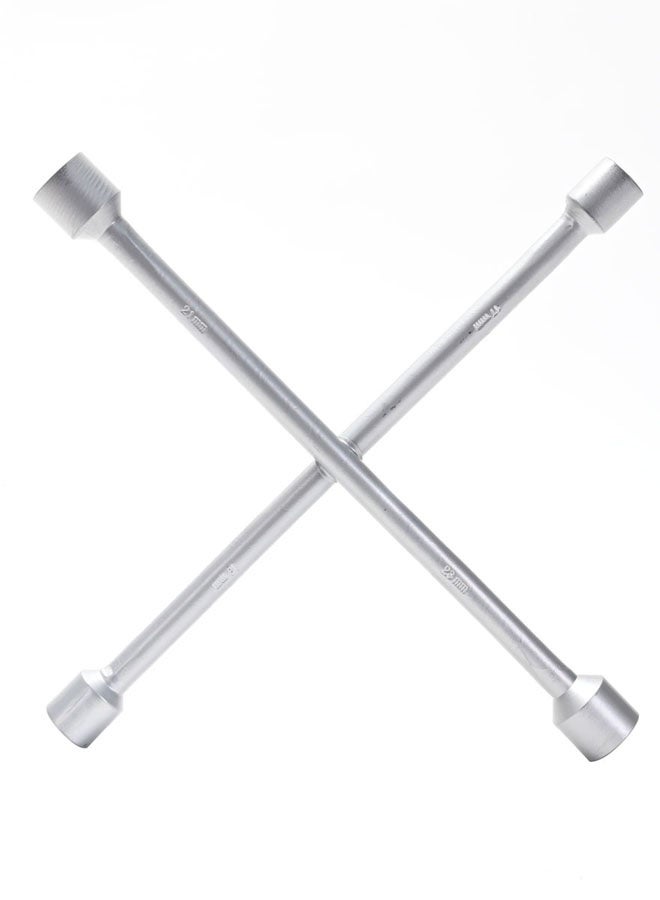 LAWAZIM 4-Way Lug Wrench - 17-19-21-23mm - 4-Way Wheel Nut Cross Brace Wrench with Common Hexagonal Sockets, Nut Removal Tool for Tire Changing, Car Repair, and Roadside Use - Image 1