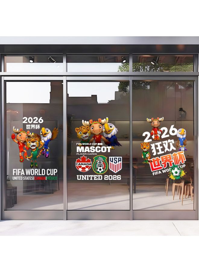 2026 World Cup Theme Scene Decoration Atmosphere Setup –Specifications:Middle Color Category:Sjb03 transparent static electricity 05 - Image 2