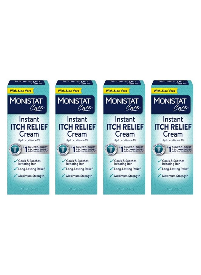 Monistat Monistat Soothing Care Itch Relief Cream, 1 Ounce Tube -4 Tubes Total  - Image 1