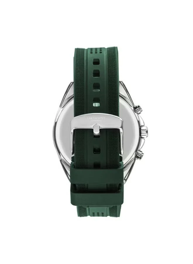 Lee Cooper Lee Cooper LC07527.377 Men's Multi Function Display Watch & Silicone Strap Green