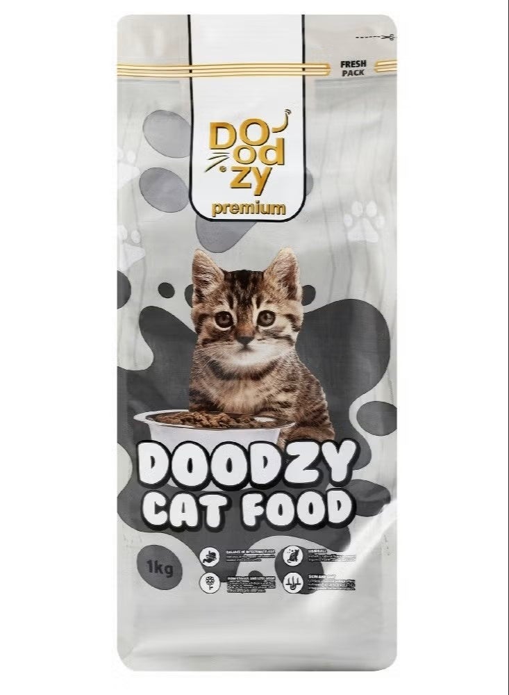 Doodzy Premium Dry Food For Cat 1kg - Image 1