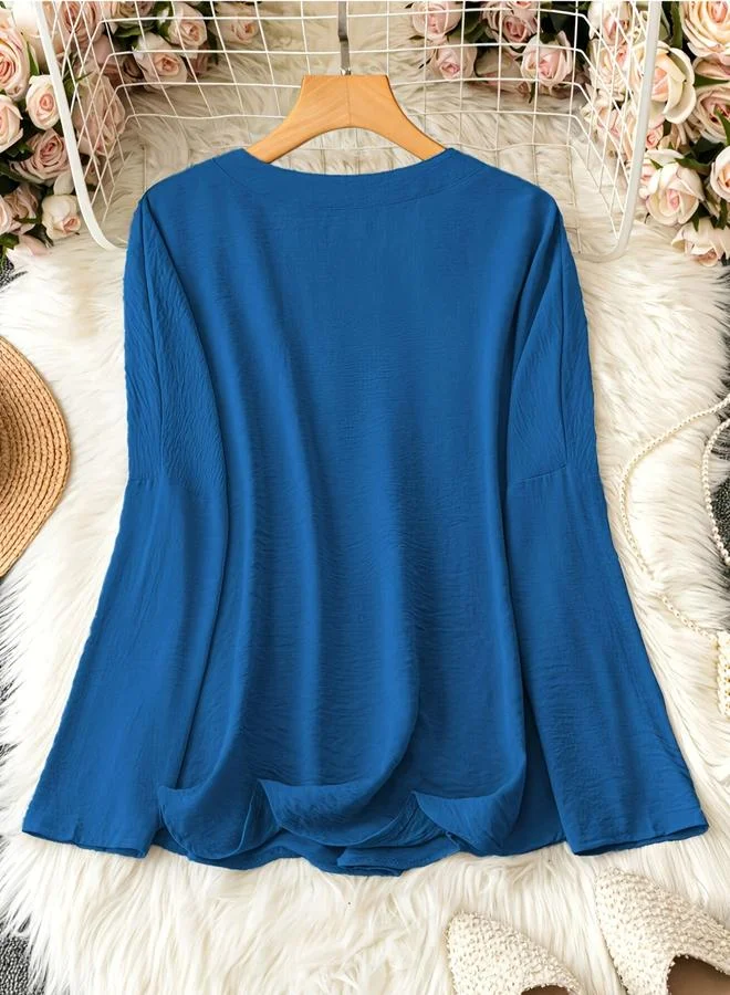 تايك تو بلوزة بأكمام طويلة