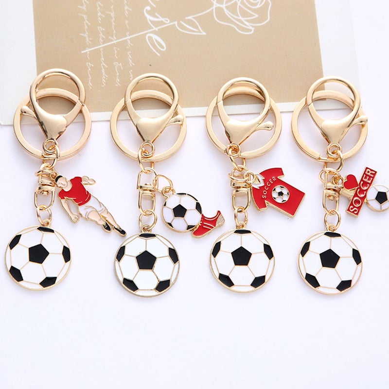 3Pcs Mini Football Keychains Decorative Football Shape Key Adorable Football Themed Keychains - Image 4