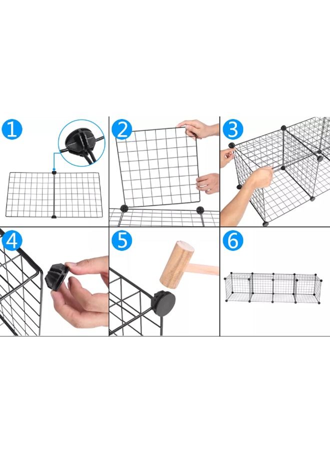Generic Large 3 Tier Cat Kennels Indoor DIY Cat Playpen for Small Animal Detachable Metal Wire Kennels Kitten Crate Cat House Exercise Place Ideal  - Image 5