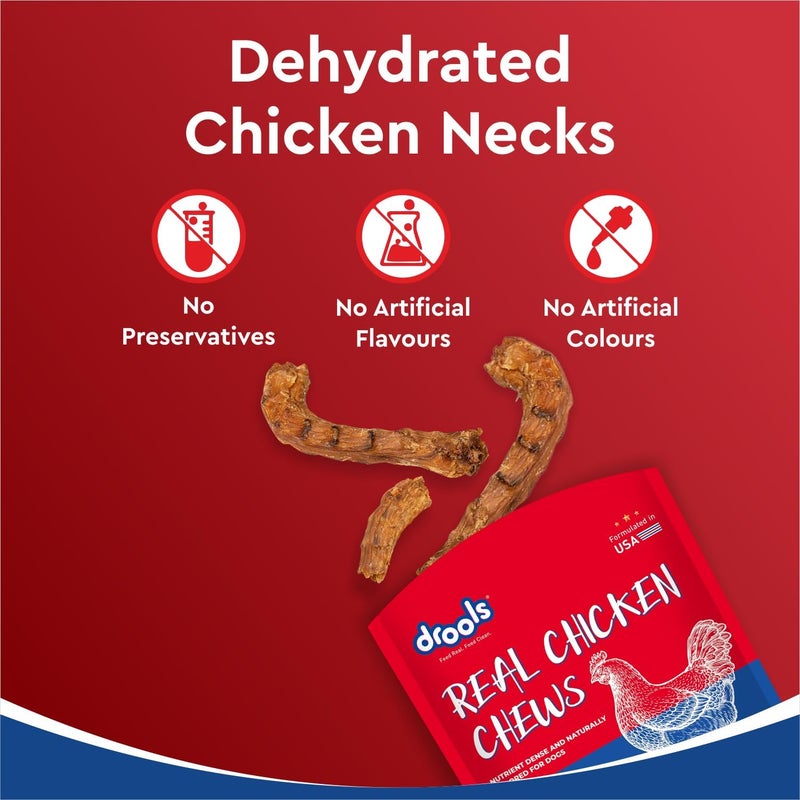 Drools Real Chicken Chews - Dehydrated Chicken Necks for Dogs 70g - Image 4