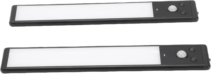 2 Pack Under Cabinet Lights, Rechargeable Motion Sensor Light, Dimmable Magnetic Closet Light with 3000mAh Battery, 3 Color Temps & USB Charging, Ideal for Closet, Stairs & Indoor - Image 2