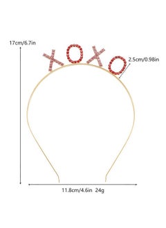 Valentine'S Day Headbands Rhinestone Xoxo Headband Glitter Xo Hair Hoop For Valentine'S Day Wedding Engagement Hair Accessories - pzsku/Z26706956BD782D60A20DZ/45/_/1718645256/63b99bb2-e948-4c21-9dff-abe6e6507593