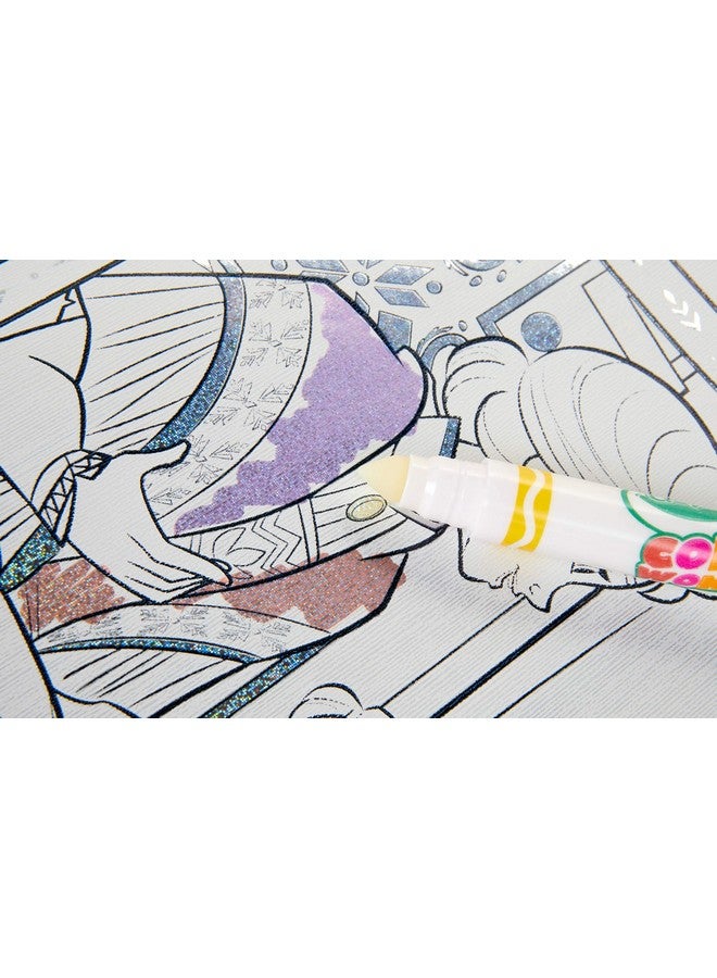 Crayola مجموعة ألوان كرايولا فروزن 2 بتأثيرات اللمعان، تلوين بدون فوضى، هدية للأطفال، 3، 4، 5، 6 - Image 5