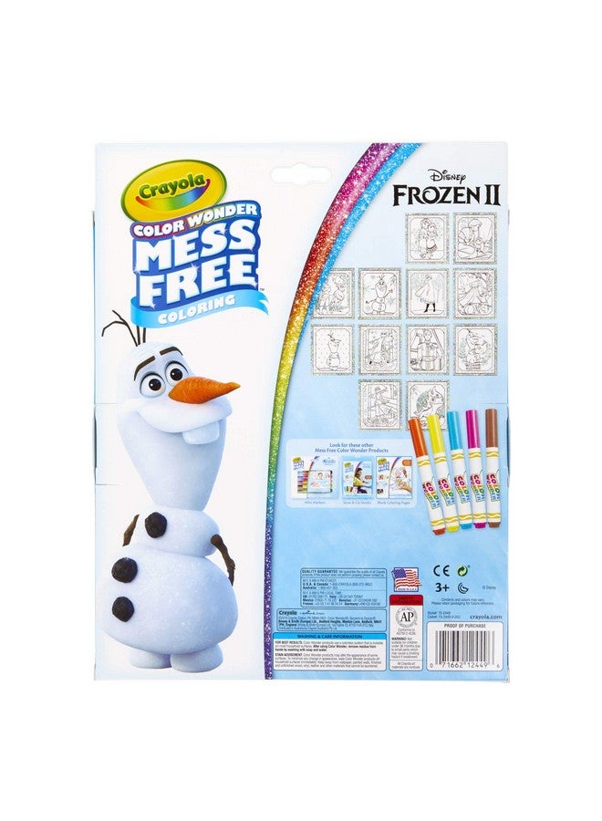 Crayola مجموعة ألوان كرايولا فروزن 2 بتأثيرات اللمعان، تلوين بدون فوضى، هدية للأطفال، 3، 4، 5، 6 - Image 3